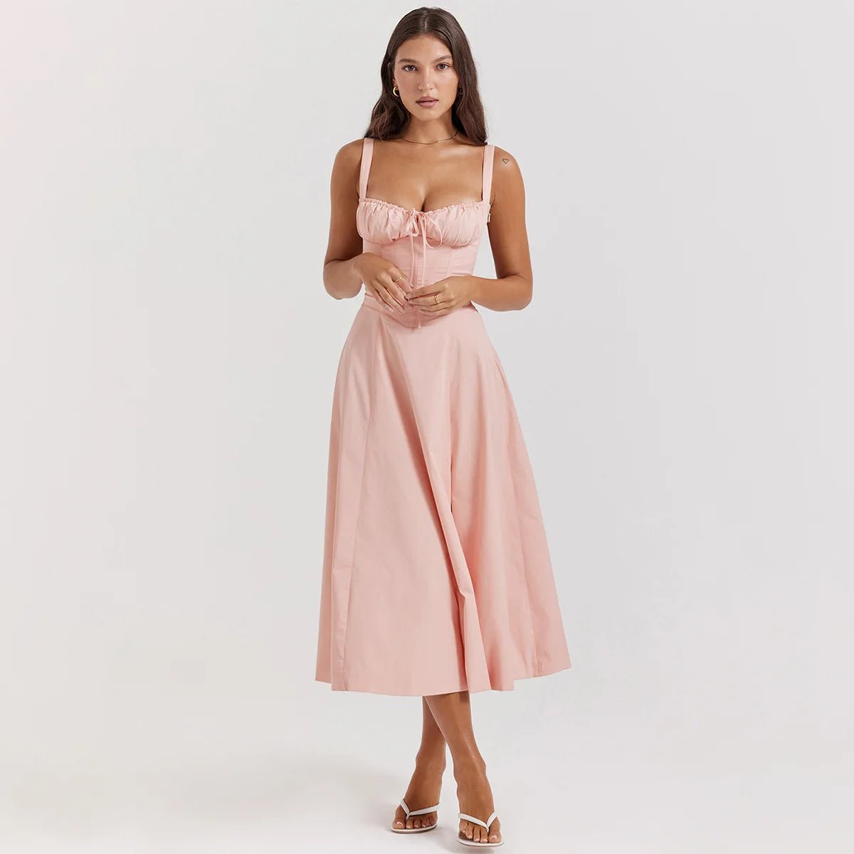 The Tiphelia™ Floral Midriff Waist Shaper Dress