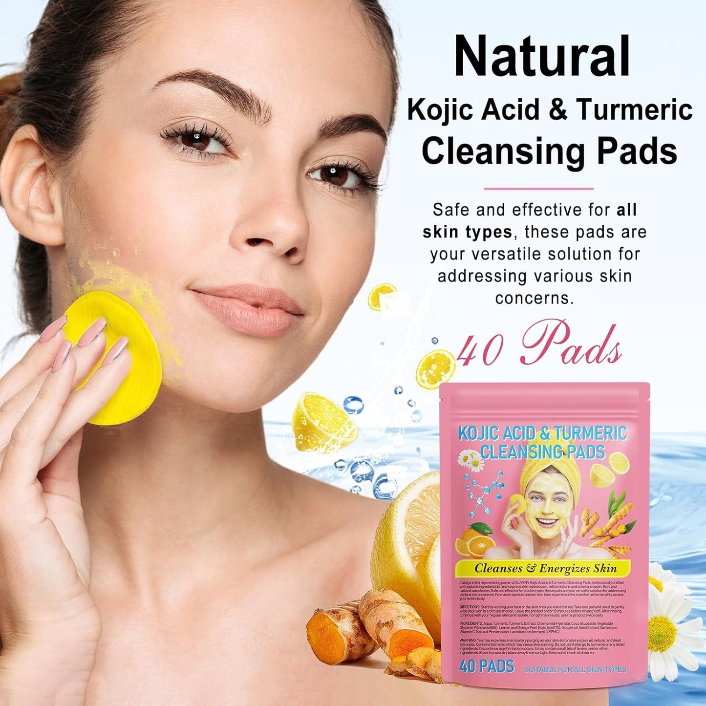 The Tiphelia™ Turmeric Kojic Acid Exfoliating Pads