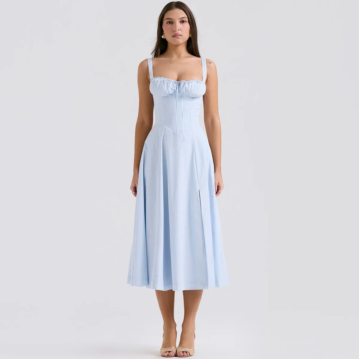 The Tiphelia™ Floral Midriff Waist Shaper Dress