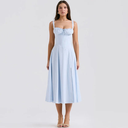 The Tiphelia™ Floral Midriff Waist Shaper Dress