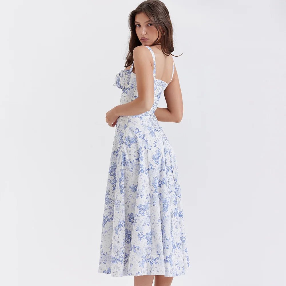The Tiphelia™ Floral Midriff Waist Shaper Dress