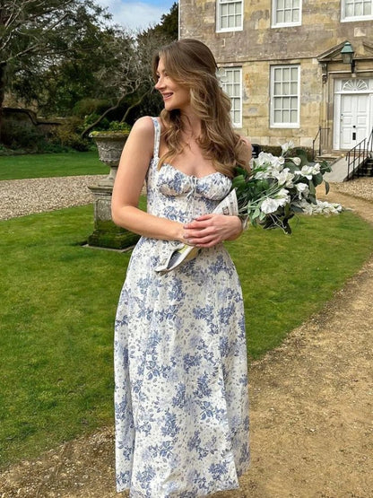 The Tiphelia™ Floral Midriff Waist Shaper Dress